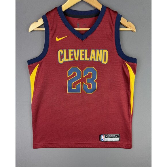 Vintage Y2K Nike NBA Cleveland Cavalier Lebron Jersey Youth Medium 23 Basketball - Picture 1 of 8